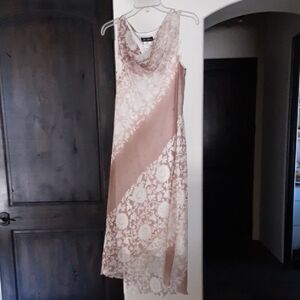 Elegant Sheer Overlay Dress